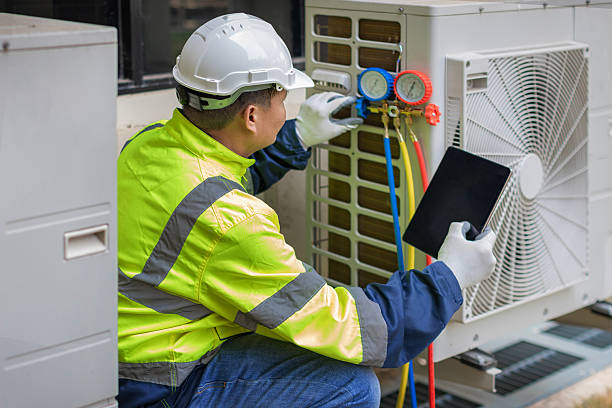 Professional Hvac Installation technician working in Pineville, NC